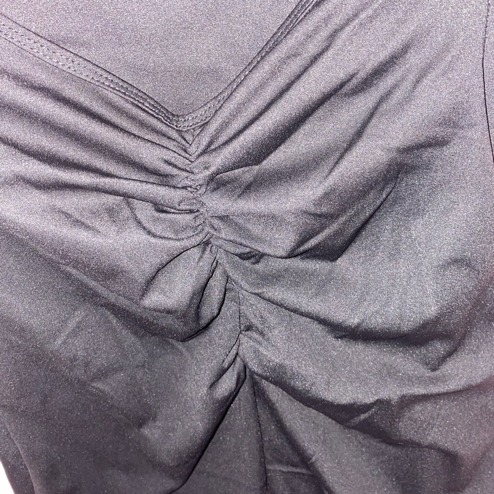 Elegant Black Ruched Jumpsuit